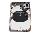 Tapa trasera para iPhone XS con componentes pequenos pre-instalados (Dorado)