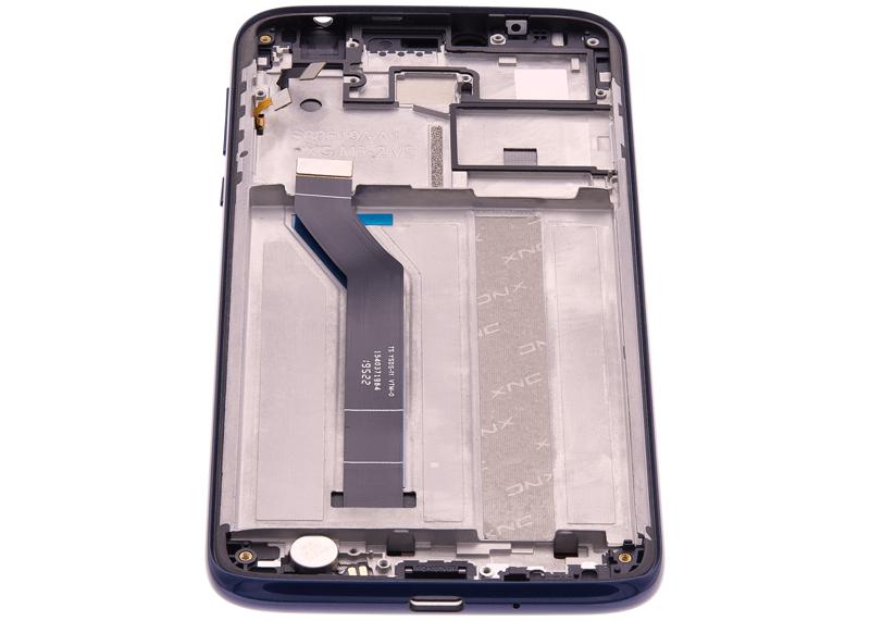 Pantalla LCD con marco para Motorola Moto G7 Power / G7 Supra (original) (Azul Marino)
