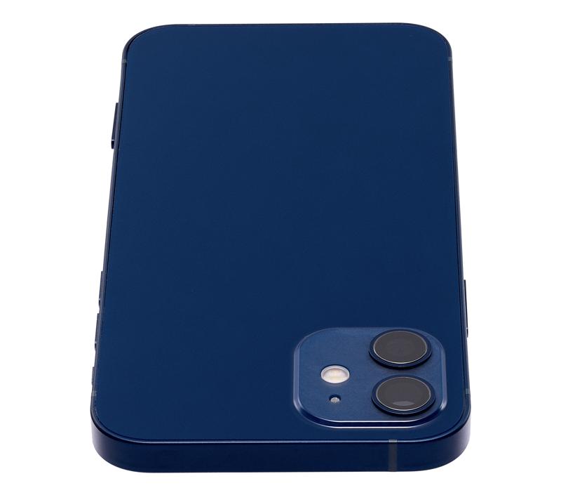Tapa trasera con componentes pequenos pre-instalados para iPhone 12 Azul