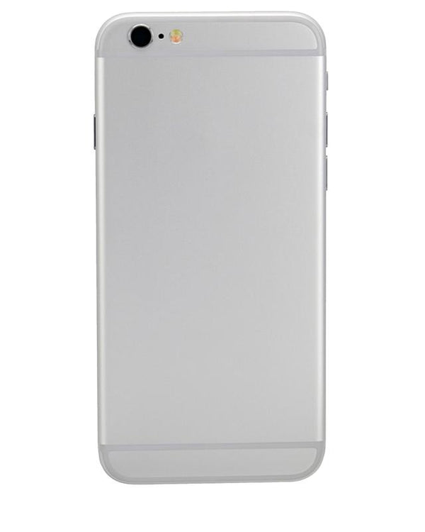 Tapa trasera para iPhone 6 con componentes pequeños pre-instalados (Usado, Original, Grado A) (Plata)