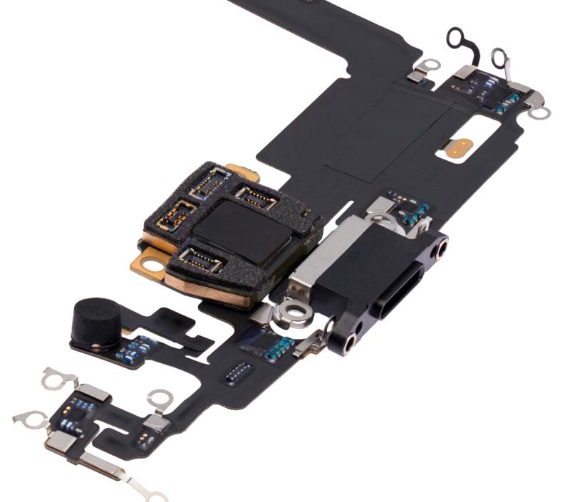 Puerto de carga con placa para iPhone 11 Pro Max (Original usado) (Gris Espacial)