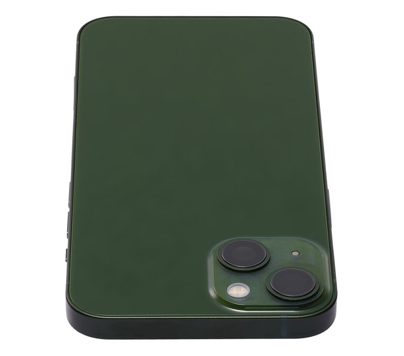 Tapa trasera para iPhone 13 con componentes pequenos pre-instalados (Verde)