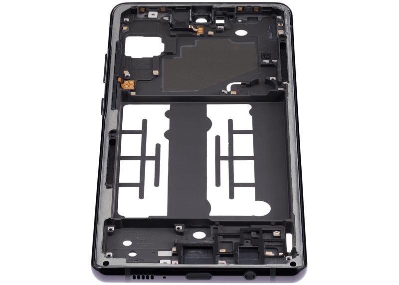 Marco intermedio para Samsung Galaxy A71 5G UW (Prism Crush Black)