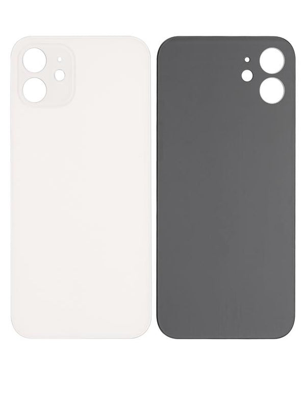 Tapa trasera para iPhone 12 con adhesivo 3M (Blanco)