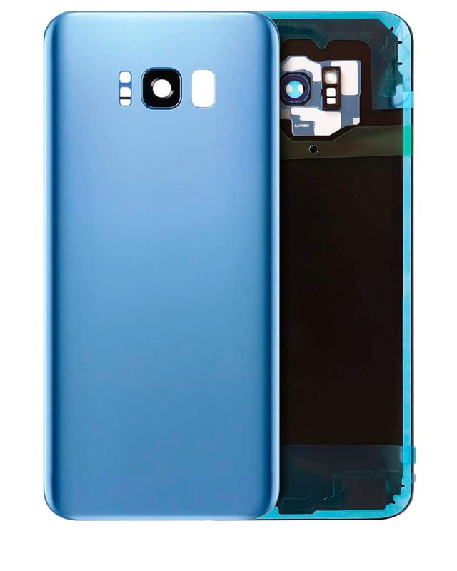 Tapa trasera con lente de camara para Samsung Galaxy S8 Plus (Azul Coral)