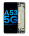 Pantalla LCD con marco para Samsung Galaxy A53 5G (A536 / 2022) sin sensor de huella dactilar (Negro)