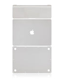 Skin 4en1 (Superior, Inferior, Teclado, Reposamanos) para MacBook Air 13" Retina (A2179 / Principios de 2020) (Plata)