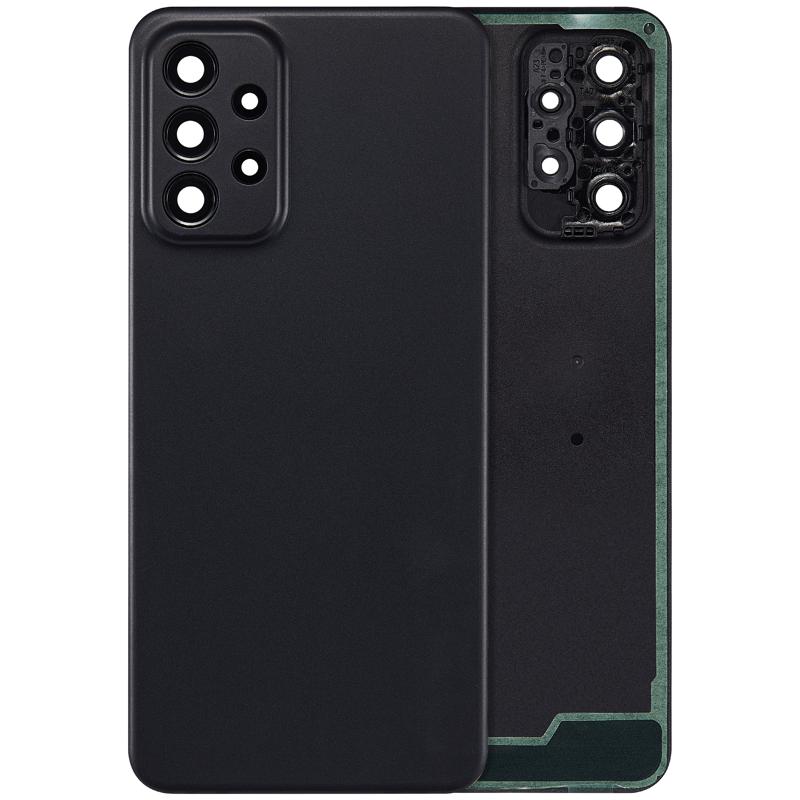Tapa trasera de vidrio para Samsung Galaxy A23 5G (A236 / 2022) Negro