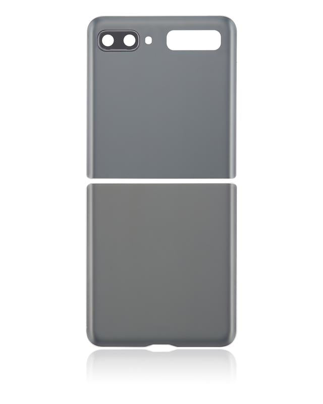 Tapa trasera con lente de camara para Samsung Galaxy Z Flip 5G (F707) (Gris Mistico)