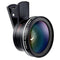Lente de camara dos en uno para celular 37mm. Fish Eye y Proximidad.