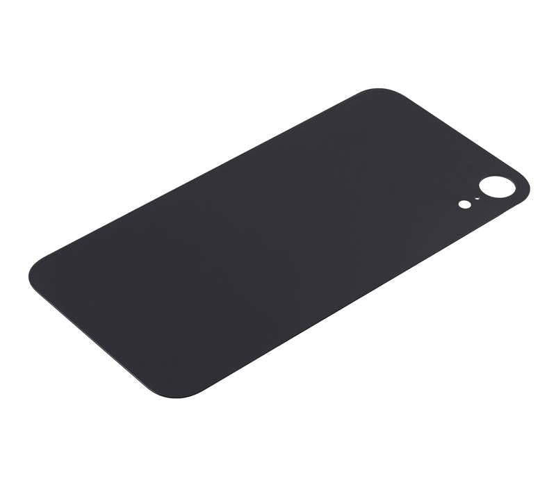 Tapa trasera para iPhone XR con adhesivo 3M (Agujero grande para camara) (Negro)