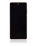Pantalla OLED con marco para Samsung Galaxy S20 FE 4G / 5G (Naranja Cloud)