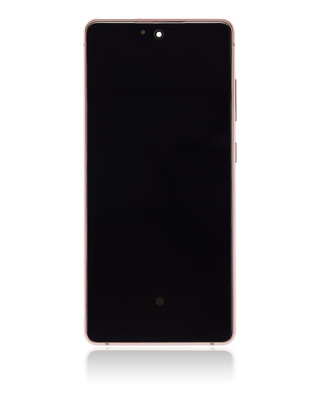 Pantalla OLED con marco para Samsung Galaxy S20 FE 4G / 5G (Naranja Cloud)