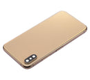 Tapa trasera para iPhone XS con componentes pequenos pre-instalados (Dorado)