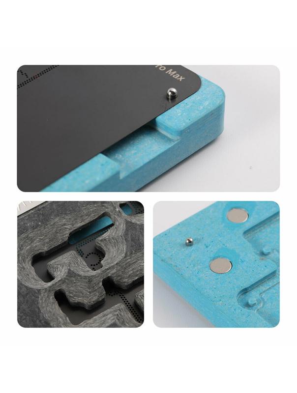 Plataforma de Reballing 3 en 1 con Estacion de Plantillas para iPhone 11 / 11 Pro / 11 Pro Max