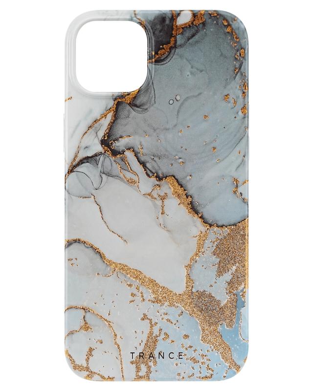 Funda Slim Trance Vibrato para iPhone 14 Plus MagSafe Gris/Oro 01