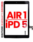 Digitalizador para iPad Air 1 / iPad 5 (2017) con botón de inicio pre-instalado negro