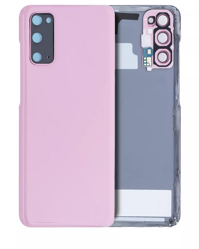 Tapa trasera con lente de camara para Samsung Galaxy S20 (Rosa Nube)