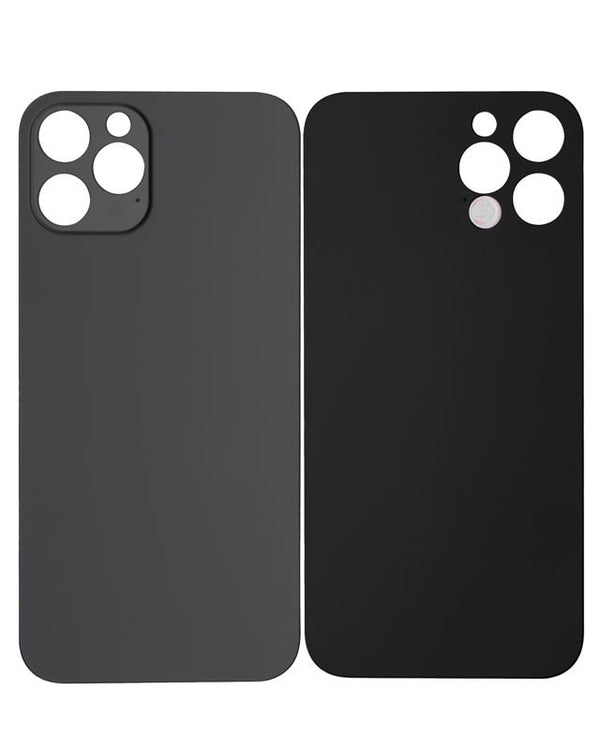 Tapa trasera para iPhone 12 Pro con adhesivo 3M (Orificio grande para camara) (Grafito)