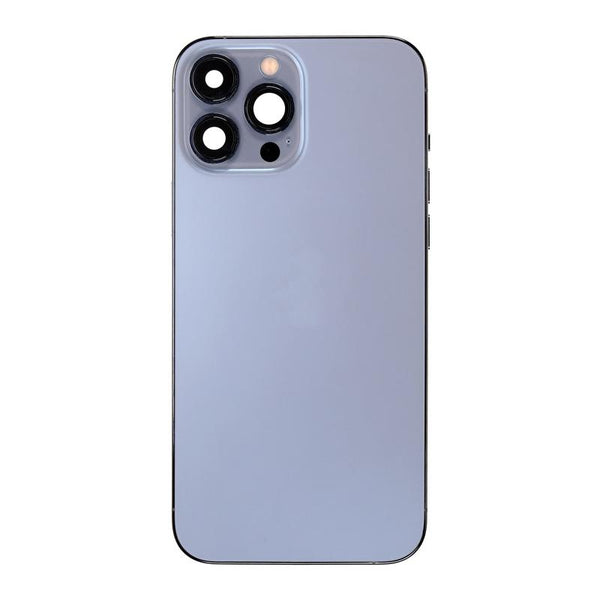 Tapa trasera con componentes pequeños preinstalados para iPhone 13 Pro Max (Versión Internacional) (Original Usada: Grado A) (Azul Sierra)
