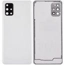 Tapa trasera con lente de camara para Samsung Galaxy A71 4G (A715 / 2020) color Plata Prism Crush