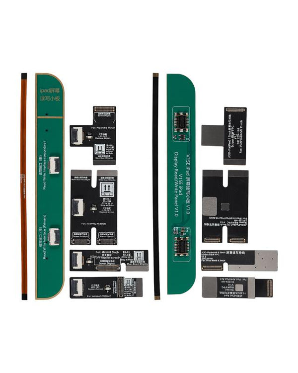 Adaptador de reparacion de pantalla para iPad (Paquete estandar con 4 FPCs R&W y 1 FPC de extension) (JCID)