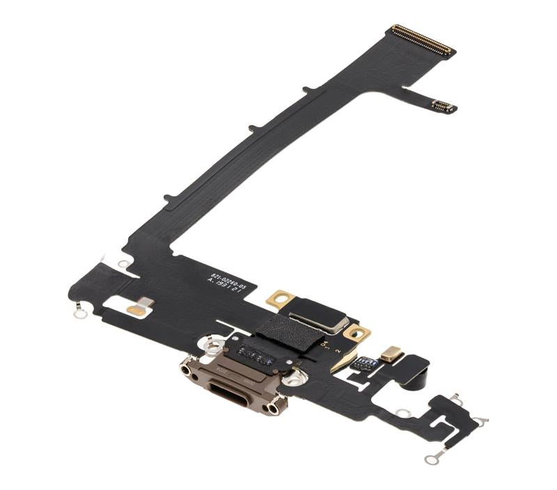 Puerto de carga con placa para iPhone 11 Pro Max (Oro)