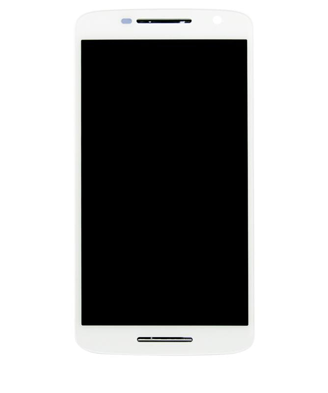 Pantalla LCD con marco para Motorola Droid Maxx 2 / Moto X Play (Blanco)