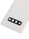 Tapa trasera con lente de camara para Samsung Galaxy S10 Plus (Blanco Prismático)