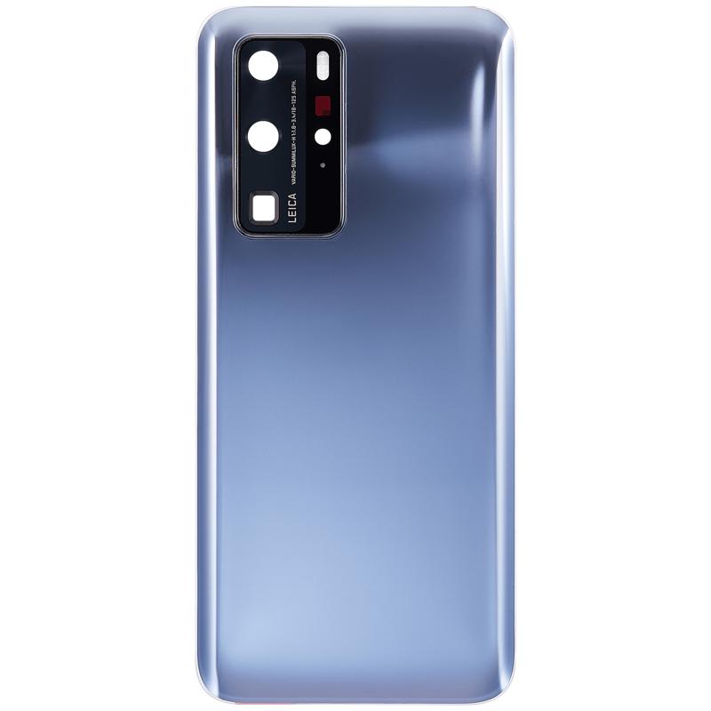 Tapa trasera con lente de camara para Huawei P40 Pro (Plata espejo)