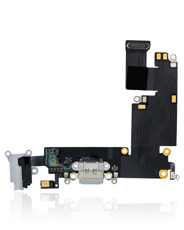 Puerto de carga para iPhone 6 Plus (Plata)