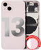 Tapa trasera con componentes pequeños para iPhone 13 (Versión Internacional) (Usado Original Grado B) (Rosa)