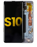 Pantalla OLED con marco para Samsung Galaxy S10 (Azul Prisma) Reacondicionada