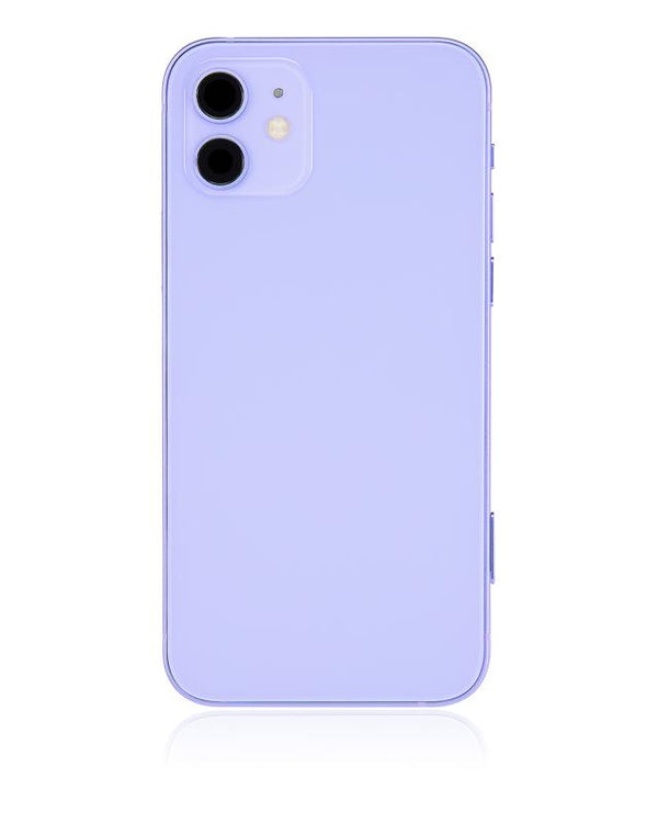 Tapa trasera con componentes pequeños pre-instalados para iPhone 12 (Versión Internacional) (Púrpura)