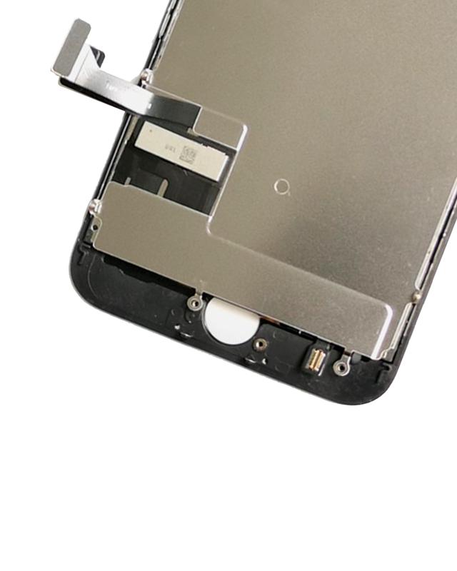 Pantalla LCD para iPhone 8 / SE (2020 / 2022) con placa de acero (Negro)