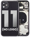 Tapa trasera para iPhone 11 con componentes pequenos pre-instalados (Negro)