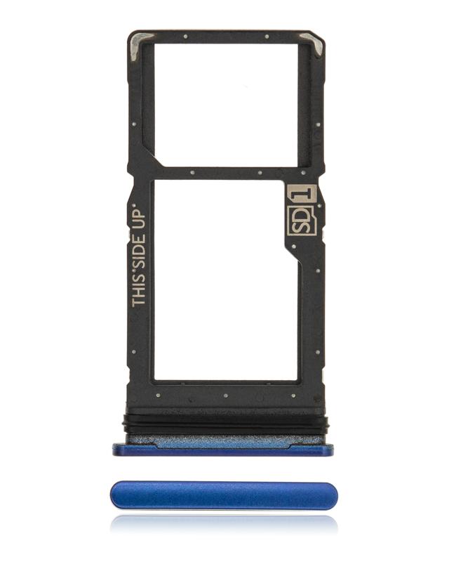 Bandeja para tarjeta SIM para Motorola Moto G 5G Plus (XT2075 / 2020) Azul Surfing