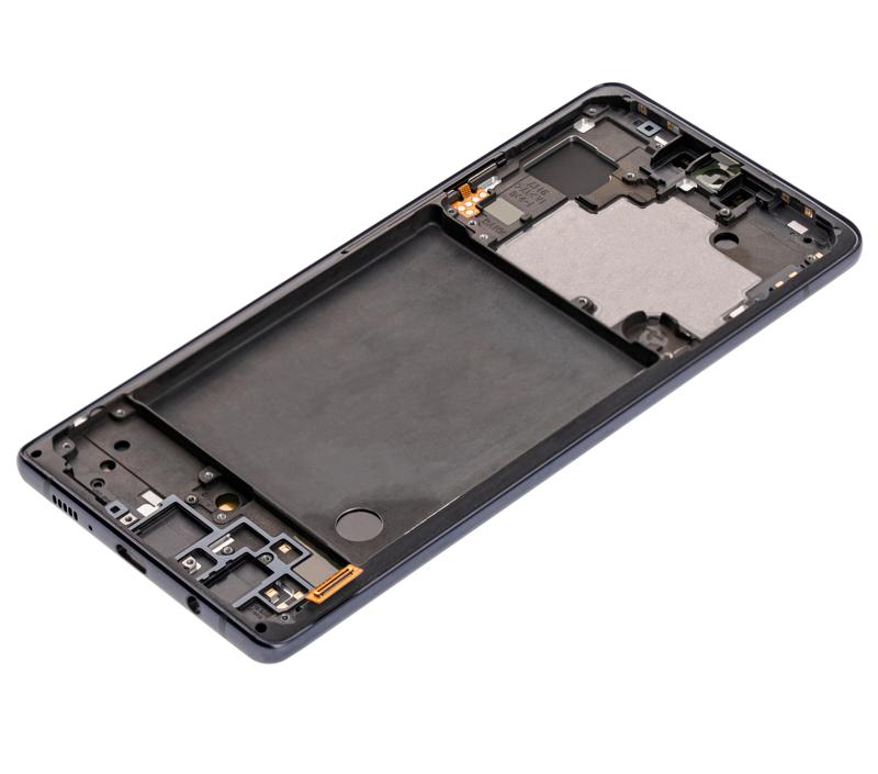 Pantalla OLED con marco para Samsung Galaxy A71 5G (Prism Cube Black)