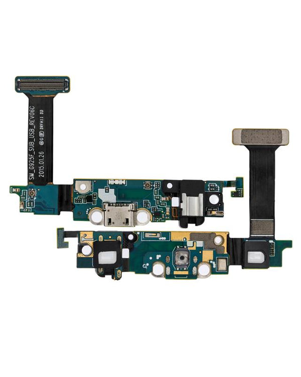 Puerto de carga con placa para Samsung Galaxy S6 Edge (G925F) (Version internacional)
