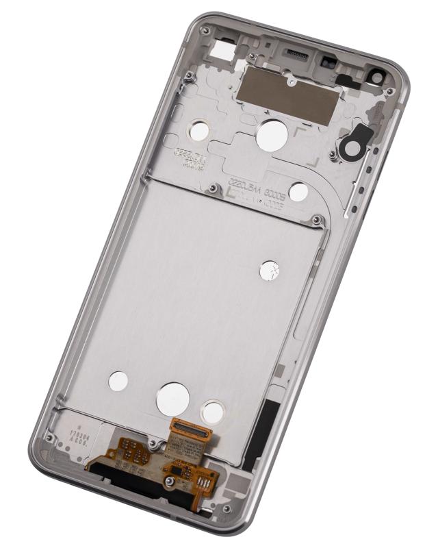 Pantalla LCD con marco para LG G6 (Reacondicionado) (Plata Hielo Platino)