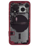 Tapa trasera para iPhone 13 Mini con componentes pequeños pre-instalados (Versión EE.UU.) (Original Usada: Grado B) (Rojo)