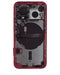 Tapa trasera para iPhone 13 Mini con componentes pequeños pre-instalados (Versión internacional) (Original usada: Grado A) (Rojo)