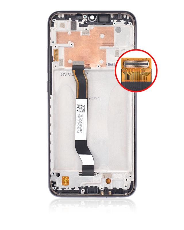 Pantalla LCD con marco para Xiaomi Redmi Note 8 (Reacondicionado) (Negro Espacial)