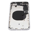 Tapa trasera con componentes pequenos pre-instalados para iPhone 8 Plus (Sin Logo) (Plata)