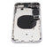 Tapa trasera con componentes pequenos pre-instalados para iPhone 8 Plus (Sin Logo) (Plata)