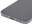 Tapa trasera para iPhone 12 Pro con componentes pequenos pre-instalados (Version EE.UU.) (Usada original grado C) (Grafito)