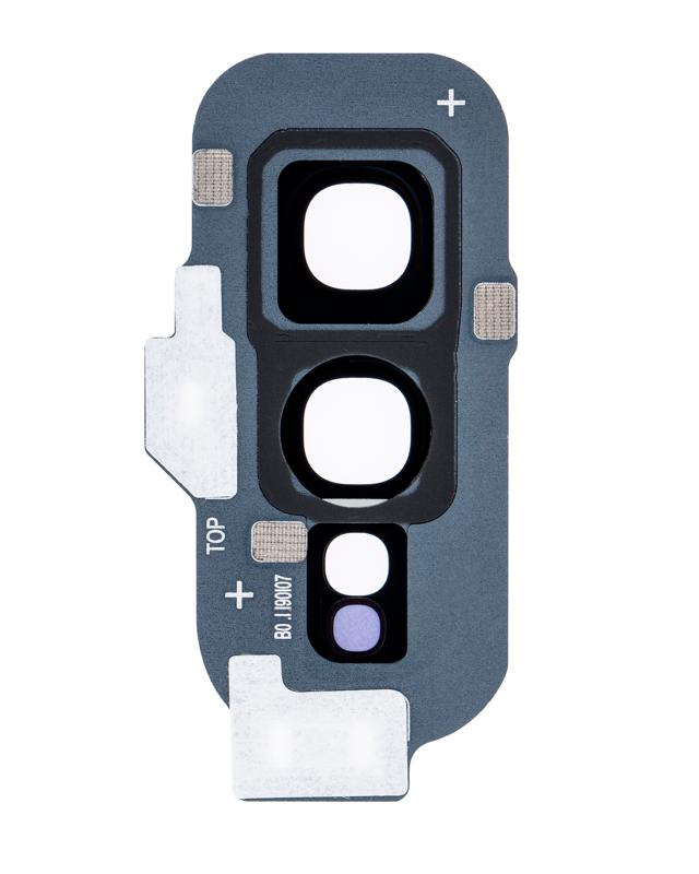 Lente de camara trasera con aro de cubierta para Samsung Galaxy S10E (Prism Black)