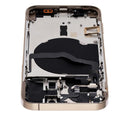 Tapa trasera con componentes pequeños pre-instalados para iPhone 12 Pro (Sin logo) (Versión internacional) (Dorado)