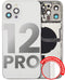 Tapa trasera con componentes pequeños pre-instalados para iPhone 12 Pro (Versión internacional) (Original usada: Grado B) (Plata)