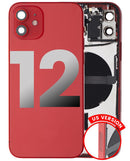 Tapa trasera con componentes pequenos pre-instalados para iPhone 12 (Version US) (Red)